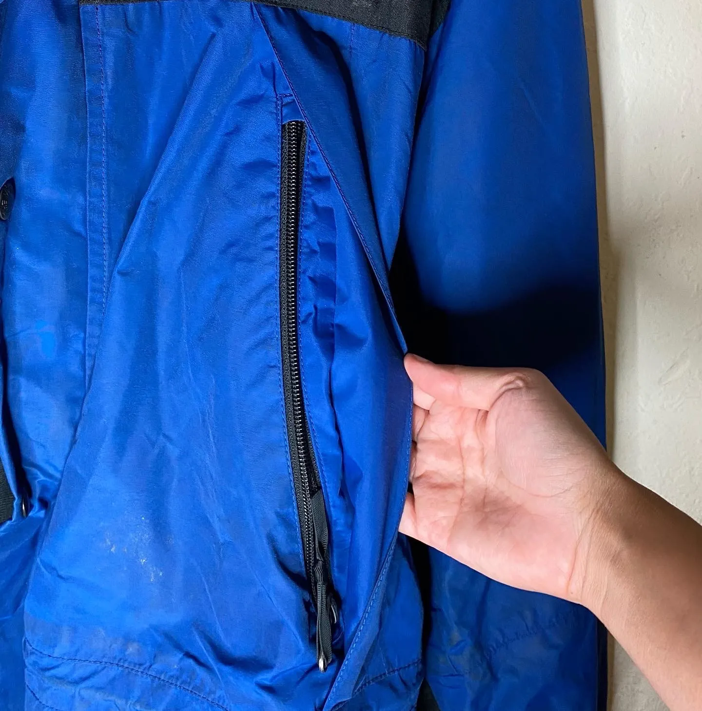 Vtg 90s  Gore-tex Mountain Guide W/ Lining Royal Blue Black Sz L - Image 3