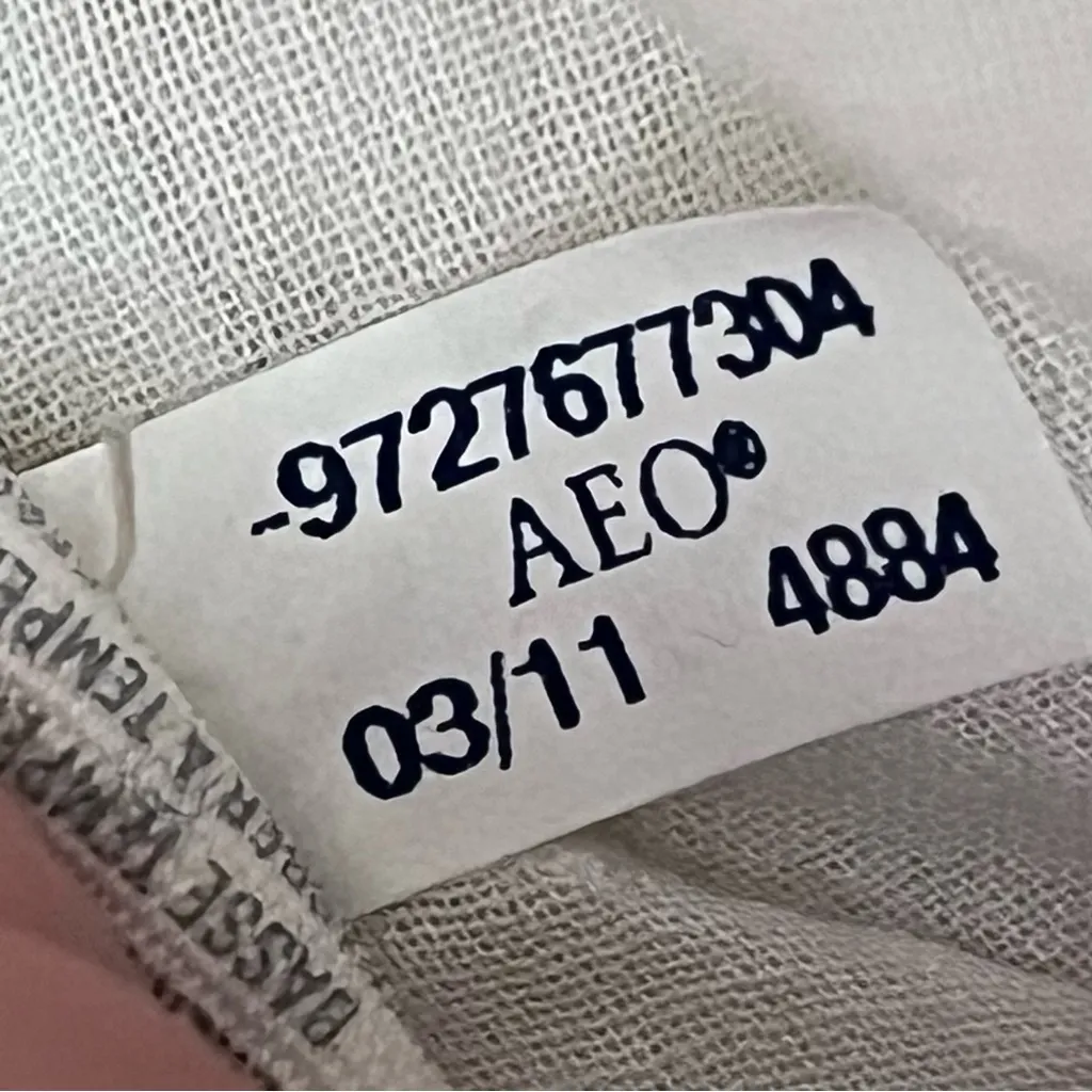 Aerie White Layered Tunic Blouse Women’s L Boho Fairy Cottagecore Coquette - Image 7