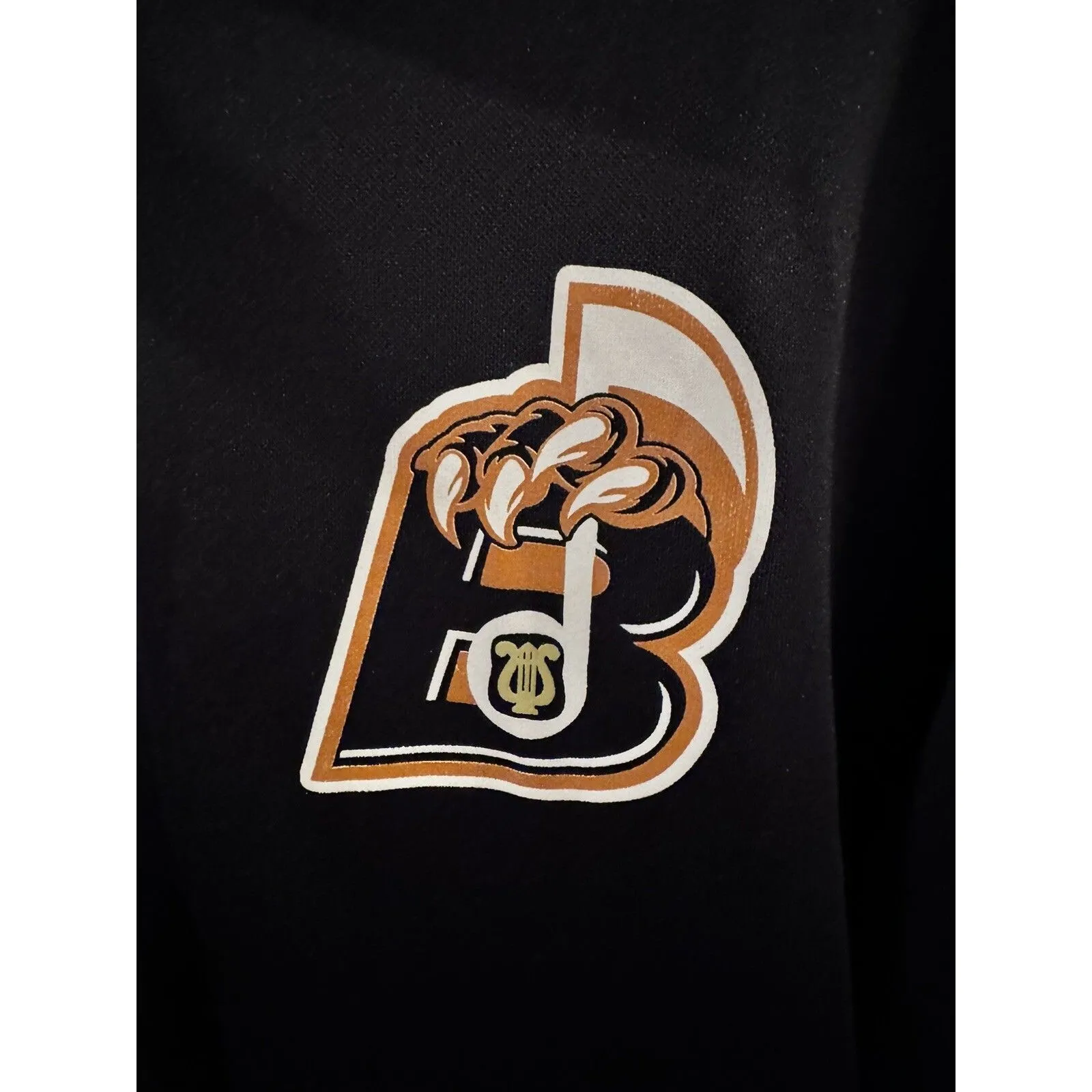 Nike Dri-Fit Jacket Bruins Spellout Logo Black White Medium - Image 3
