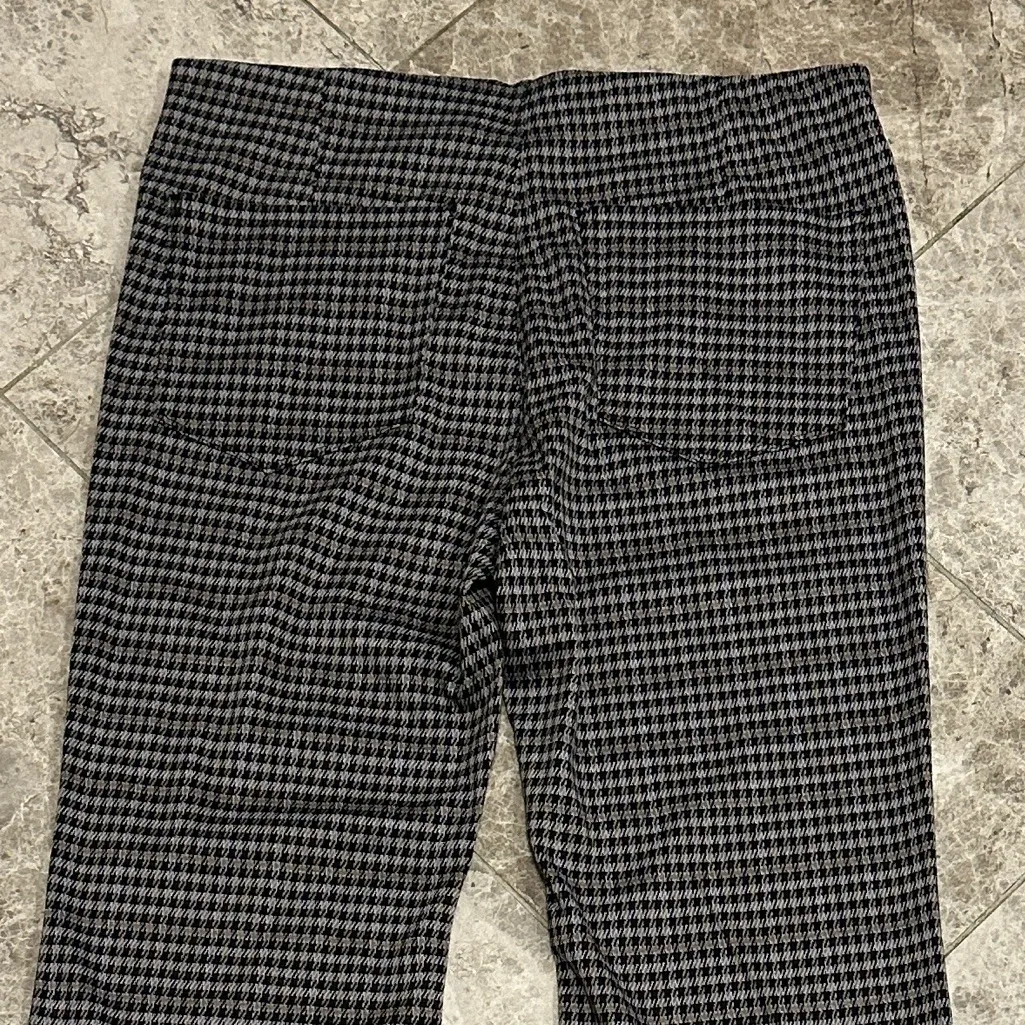 American Eagle  AE Knit Pull On High Waisted Kick Boot Pants NEW Houndstooth L - Image 7