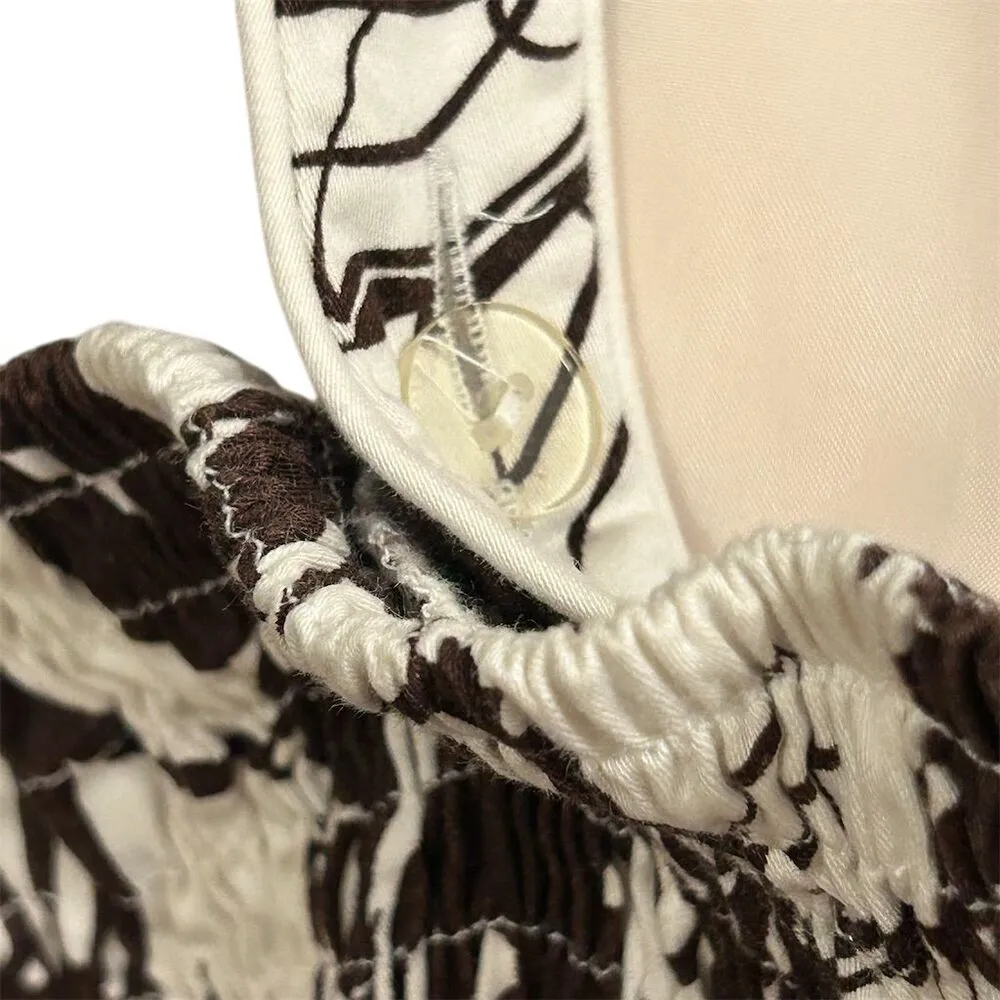 Madison Leigh Women's Size 14 Brown Floral Midi Sundress Summer Casual - Image 11