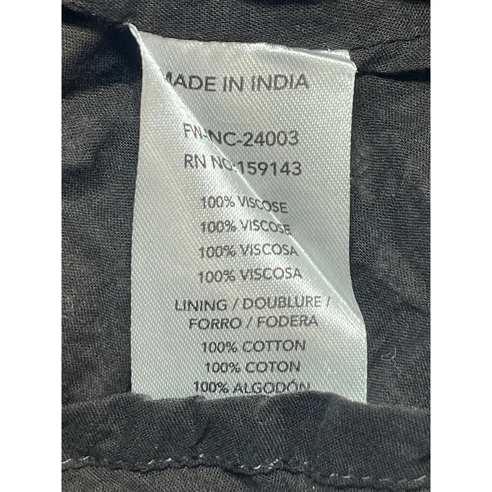 FRNCH Womens Black White Doodle High Waist Tiered Maxi Boho A-Line Flare Skirt S - Image 4