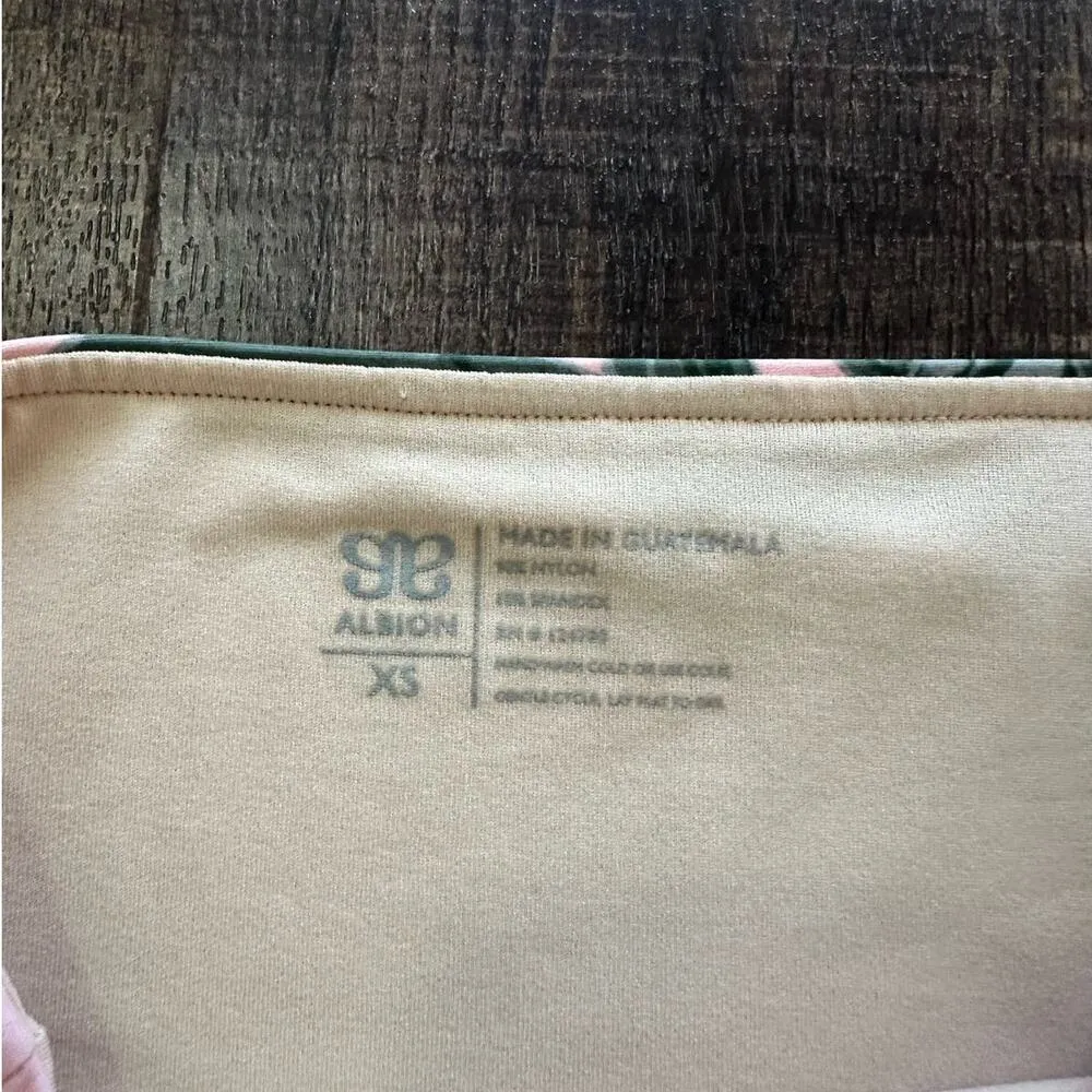 Albion Fit Light Pink Floral  Shock Lulu High Waisted Swim Bottoms - Image 2