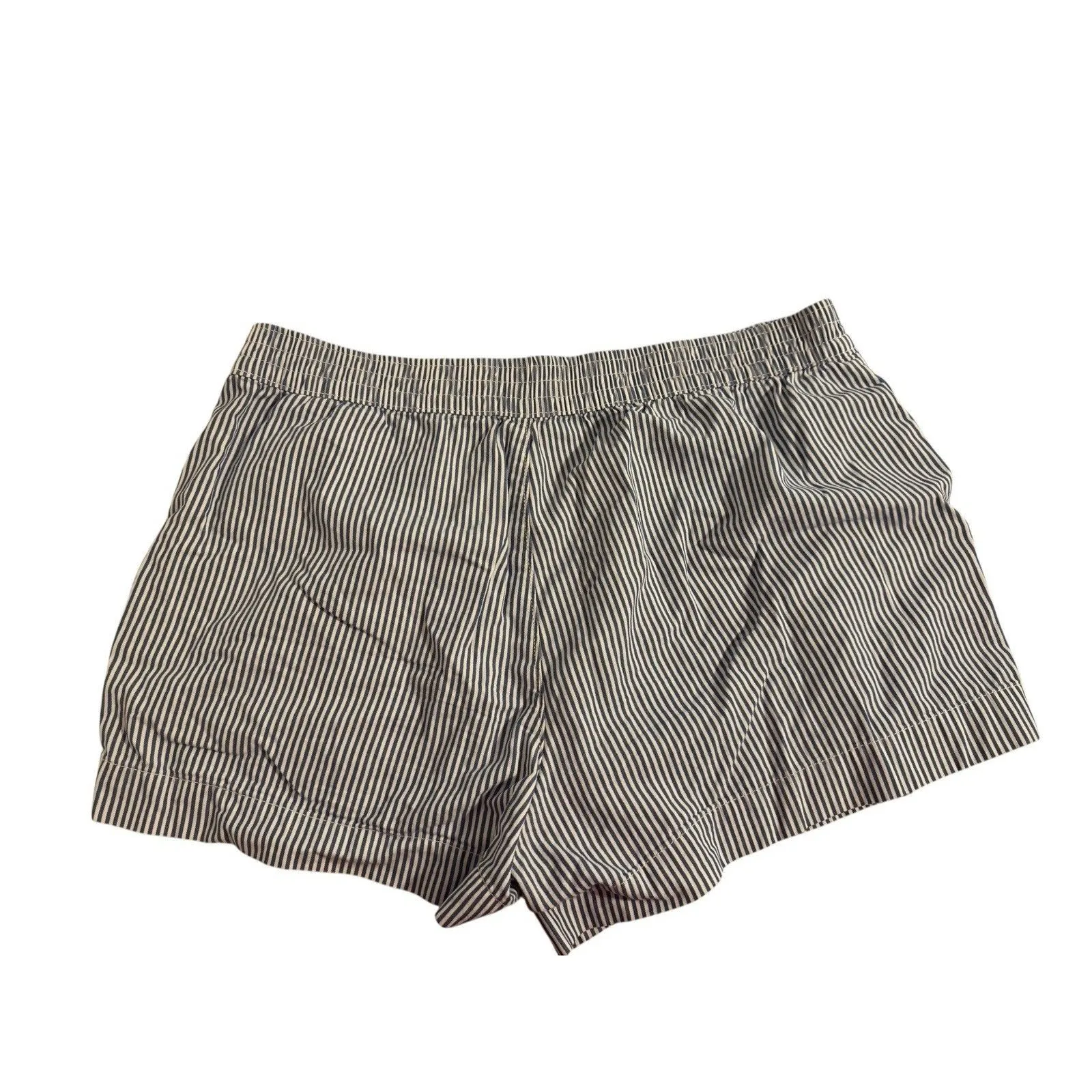 Women's Free Assembly Pull On Boxer Shorts Size XL Blue/White Striped EUC Blue - Image 2