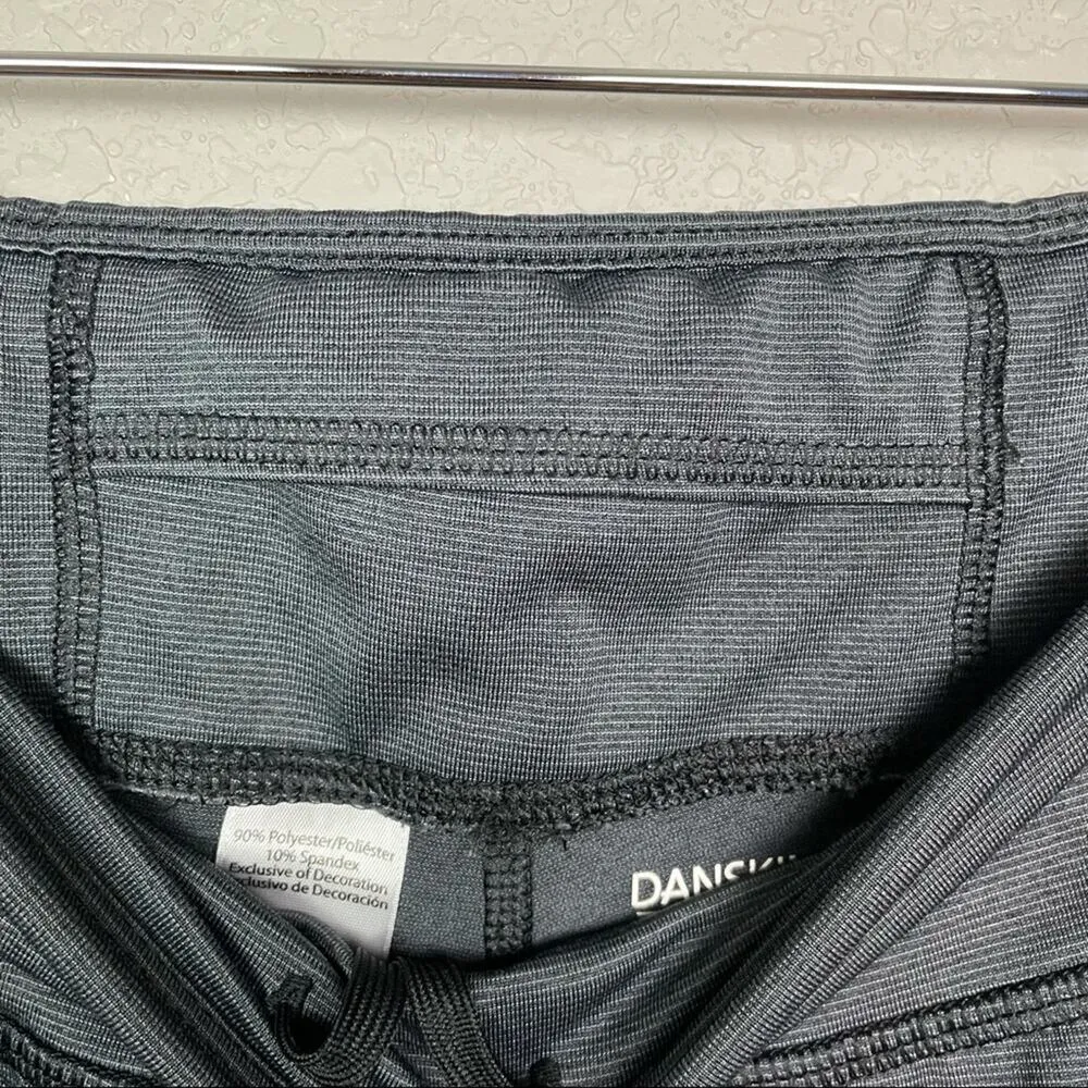 DANSKIN NOW Charcoal Capri Workout Leggings size L Pair #2 Gray Size L - Image 3
