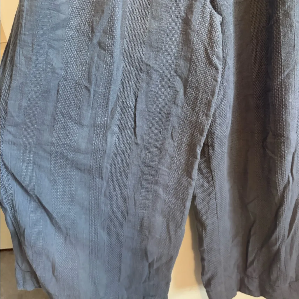 Free People Blue Shiloh Cotton Linen Blend One-Piece Jumpsuit in Wild Moon - Image 4