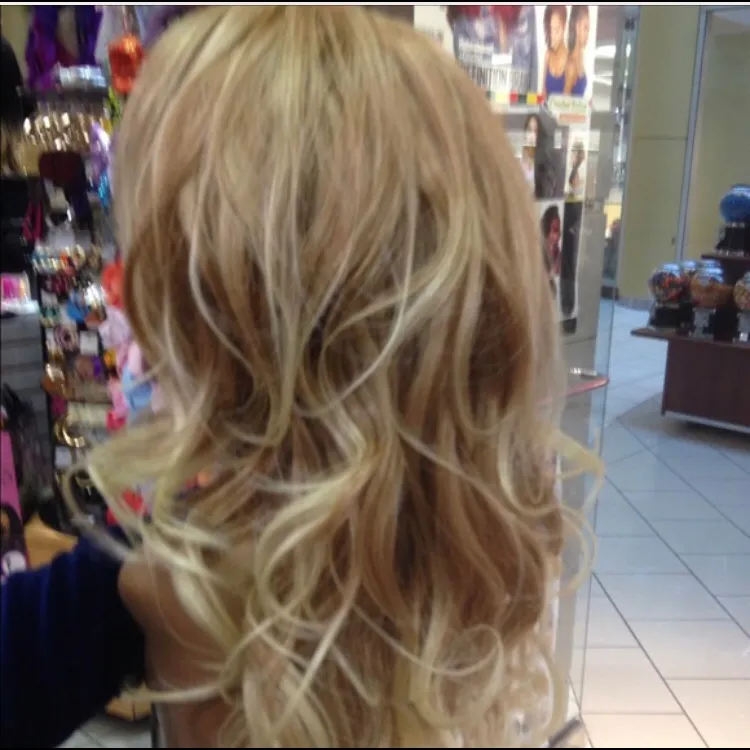 Wig New Lacefront Blonde Mix High Quality Wig - Image 3