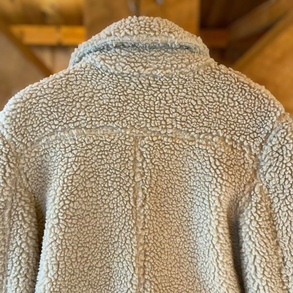 H&M Divided Teddy Sherpa Longline Moto Jacket - Image 9