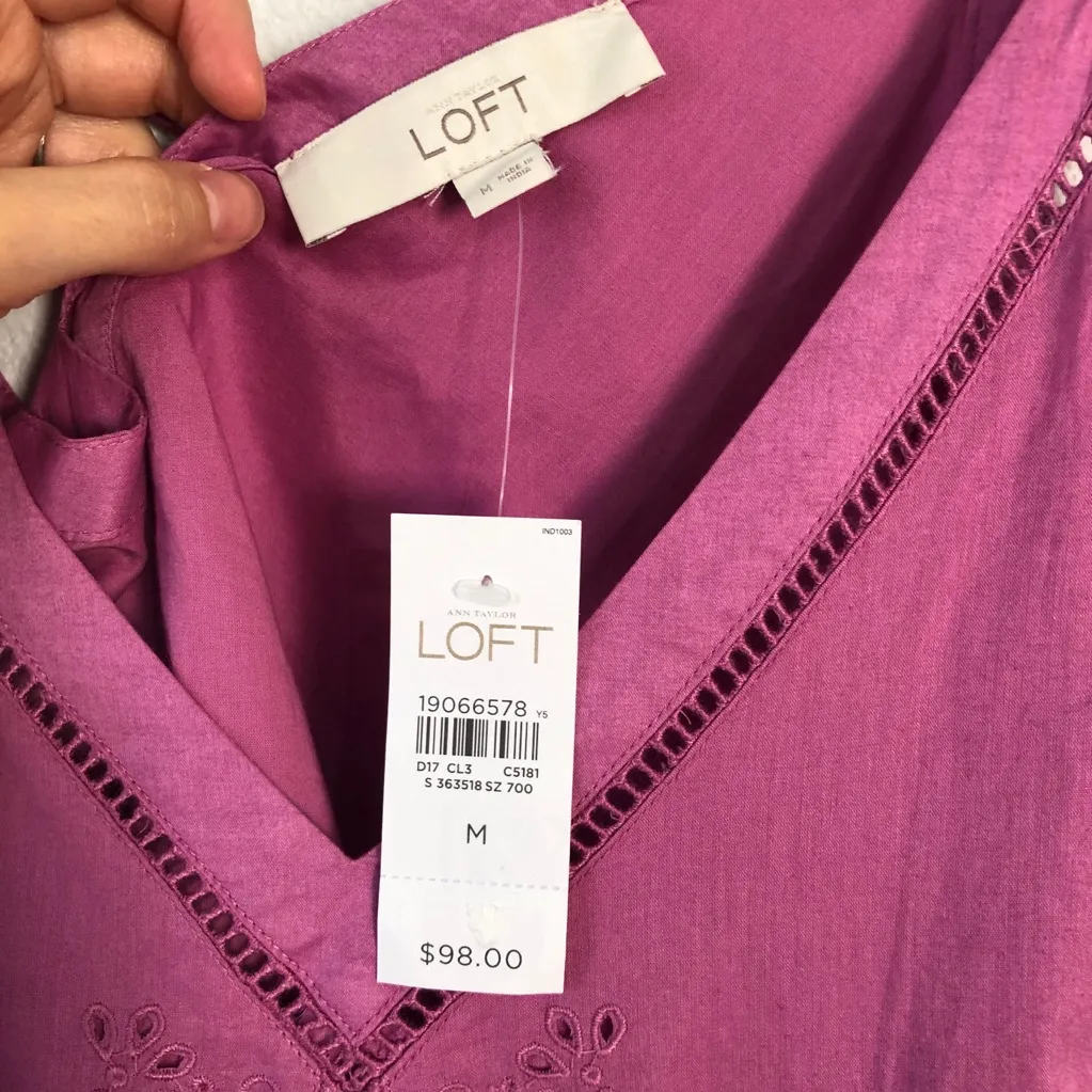 NWT Loft Tropic Orchid Resort Vacay Cami Sun Dress Size Medium - Image 7