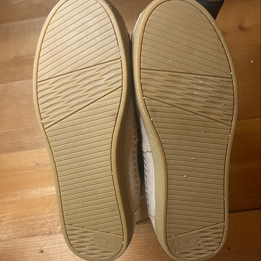 Tom’s Nepal Suede Leather Faux Fur Wrap Tan Calf Boot Moccasin 8 Tan - Image 8