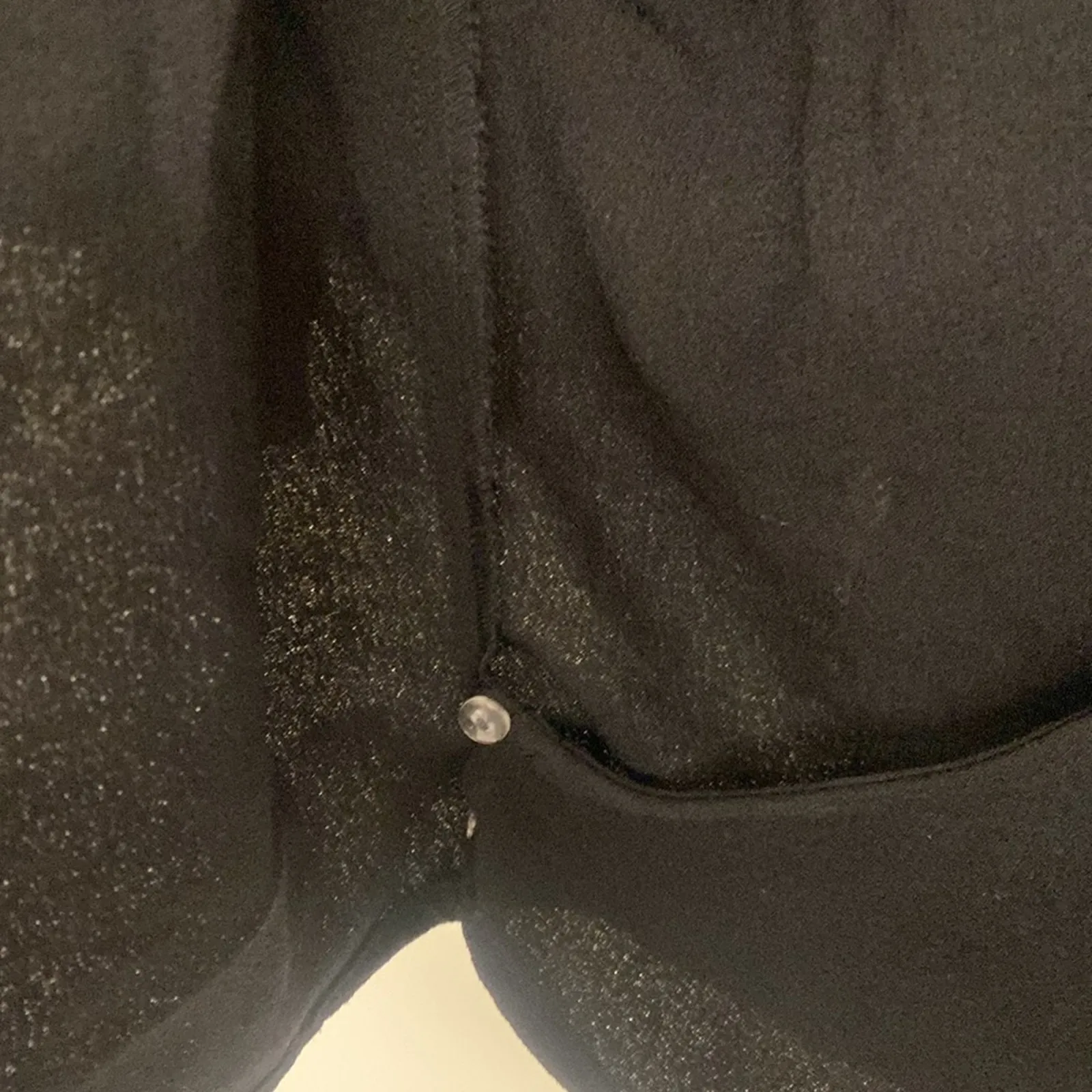 Xhilaration Black Wrap V Neck Short Sleeve Crop Top Size XS - Image 3