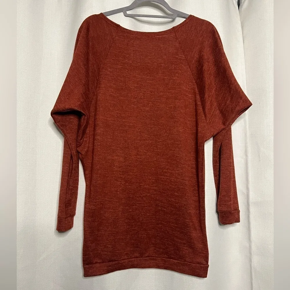 C&C California Rust Orange Sweater Tunic Medium - Image 2
