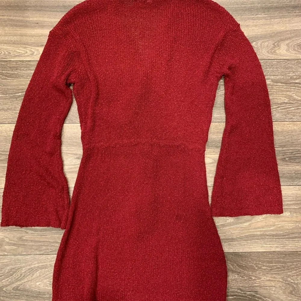 L*Space NWT sweater tunic with bell sleeves.  Size: S.  Ties at the waist - Image 3