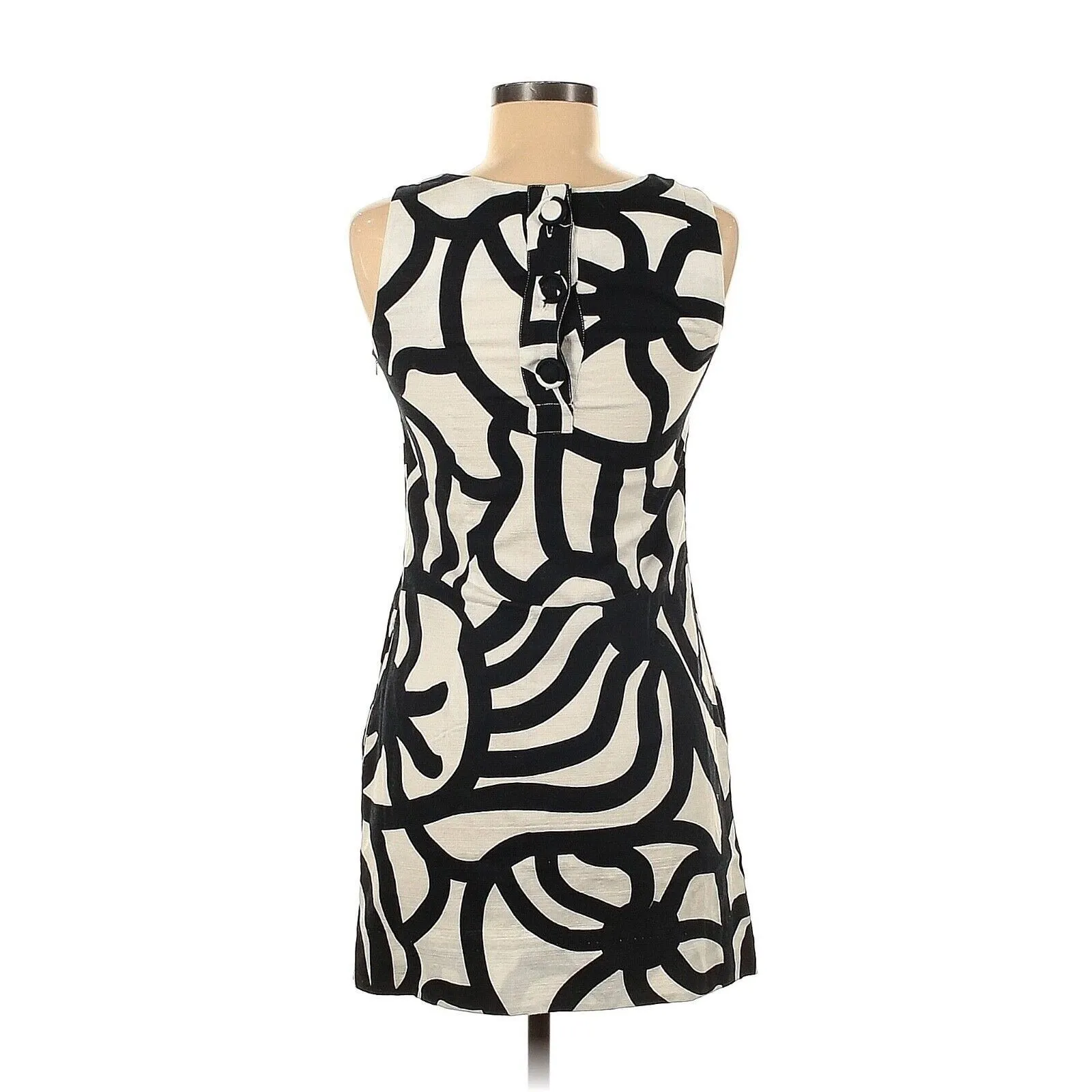 2009 A TRIBUTE TO MARIMEKKO for H&M Black White Geo Print Summer Dress - Image 2