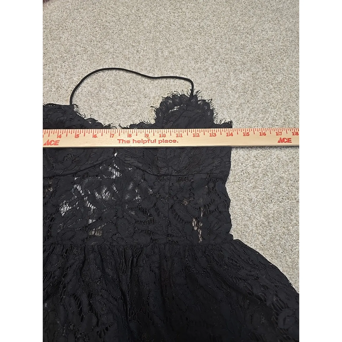 NWT Fame and Partners Size 6 Black‎ 'Dark Romance' Lace Dress Sleeveless $249 - Image 12