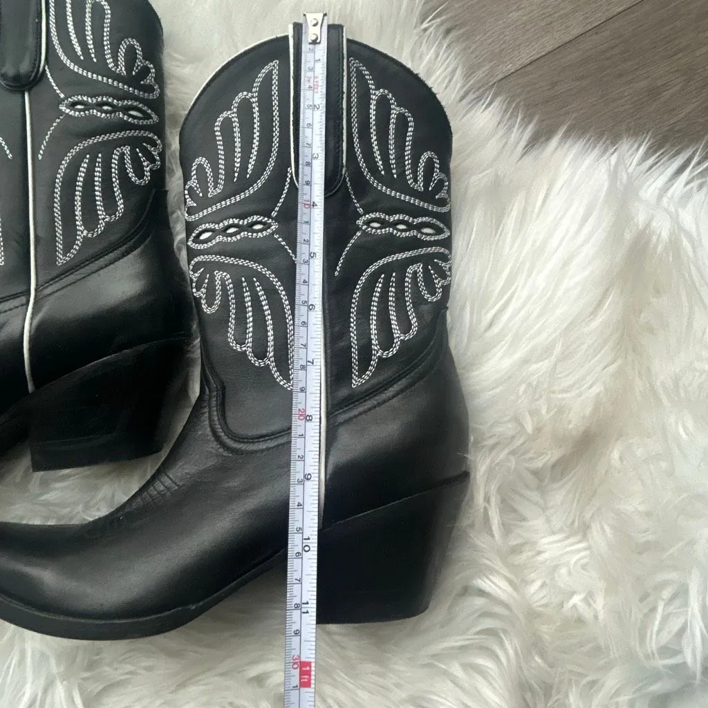 Idyllwind by Miranda Lambert black booties cowgirl boots western butterfly size - Image 8