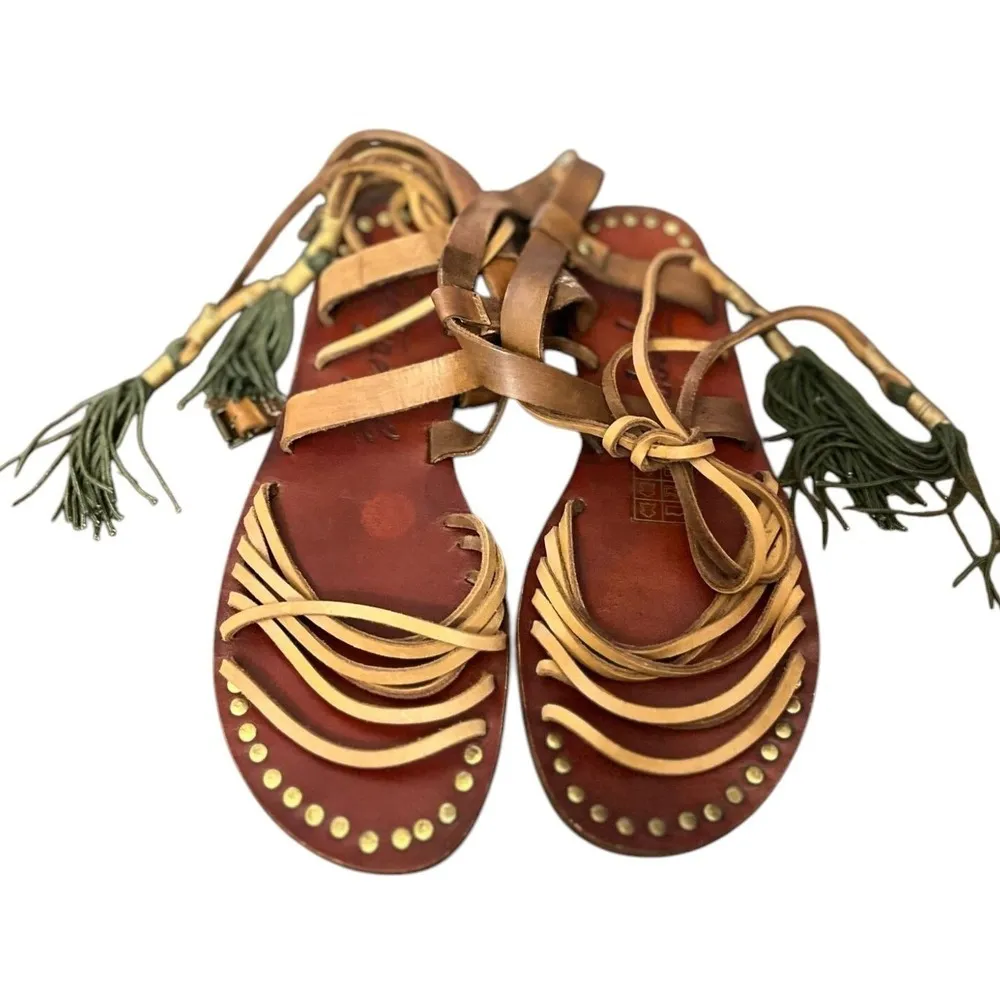 Free People‎ Willow Sandal - Women's Shoes in Tan Safari SZ 8 - Image 2