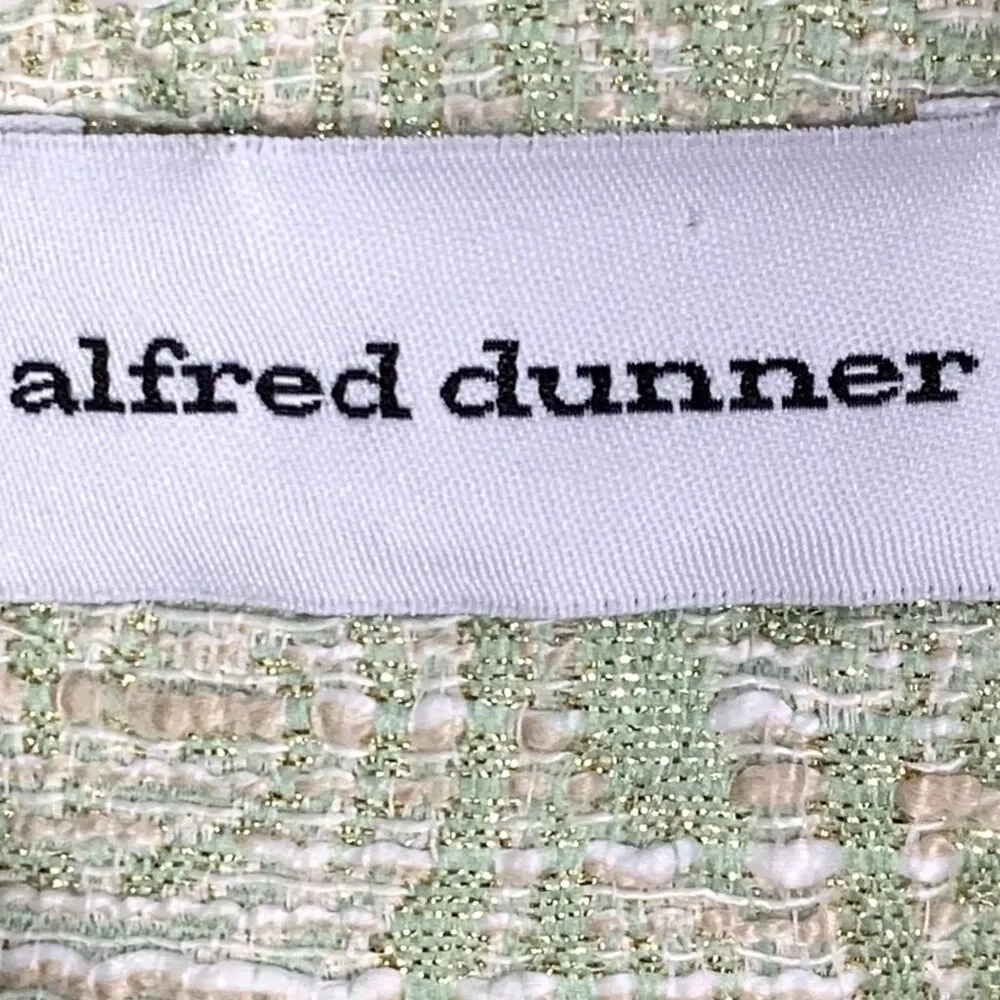 Alfred Dunner Green Metallic Paisley Dressy Blazer Size 12 Wedding Career Travel - Image 7