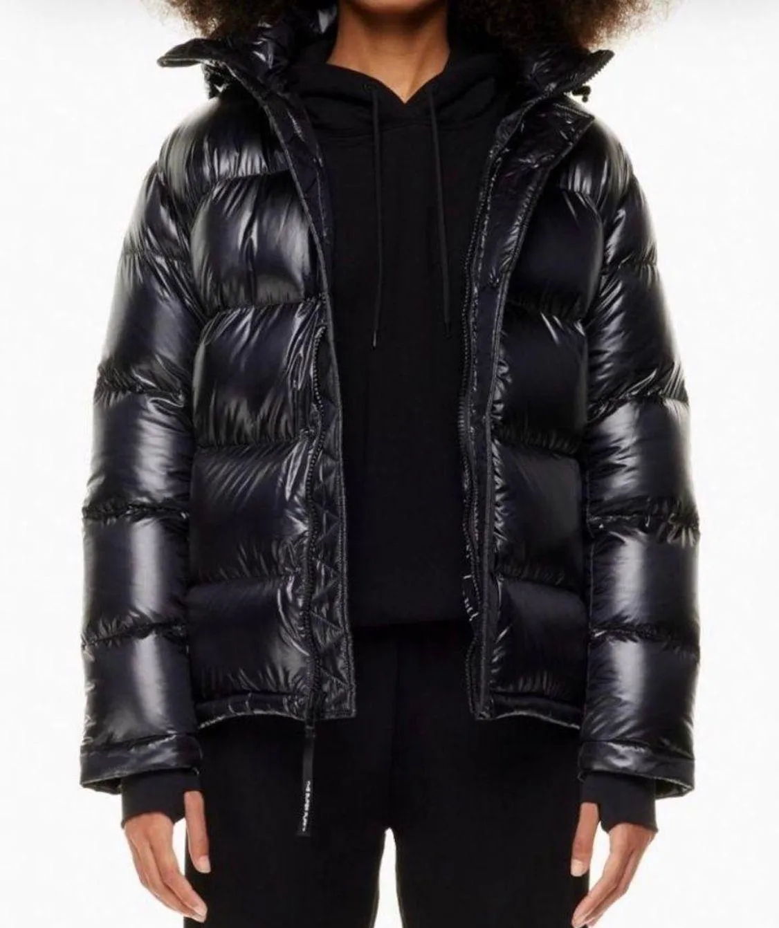 Aritzia Supper Puff Glossy Black - Image 4