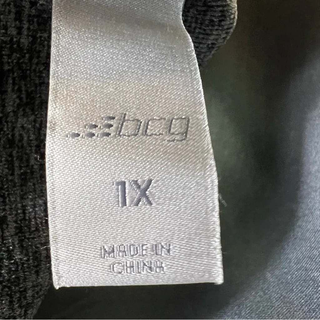 BCG Sports Bra Womens 1X Gray Padded Seamless Wireless Stretch Athleisure Gym - Image 4