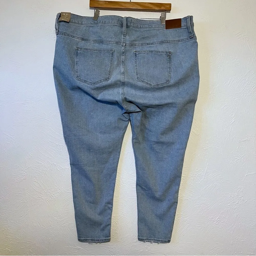 Madewell womens 9” High Rise Skinny Jeans Size 37 24W button up Plus size NWT - Image 2