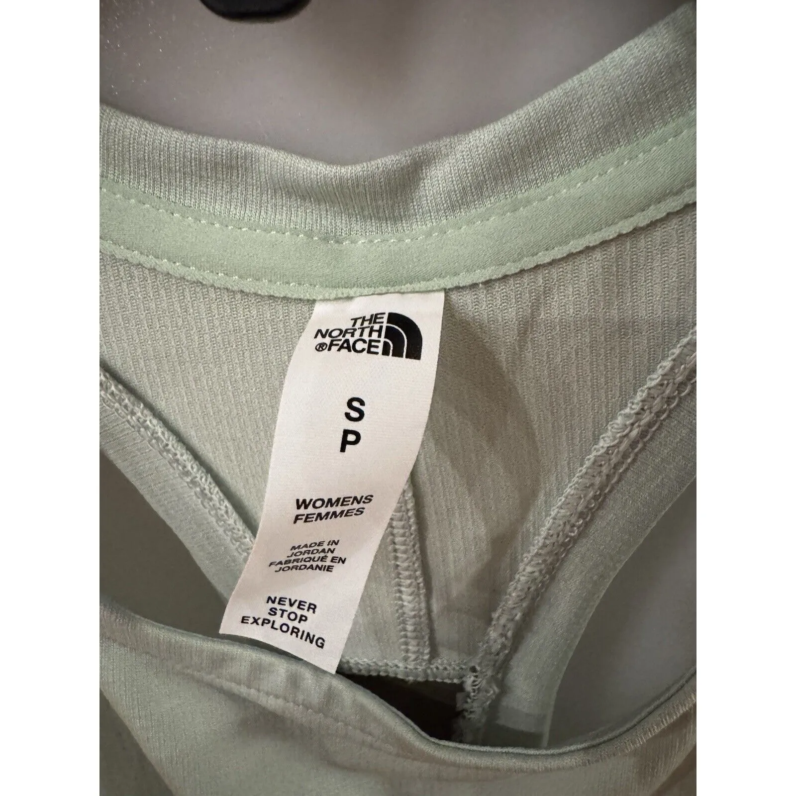 THE NORTH FACE WOMEN'S SUNRISER TANK Misty Sage/Forest Olive small - Image 3
