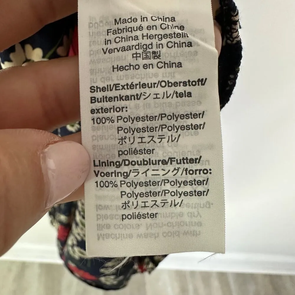 NEW Madewell Peekaboo-Sleeve Midi Dress in Hillside Daisies size 0 - Image 6