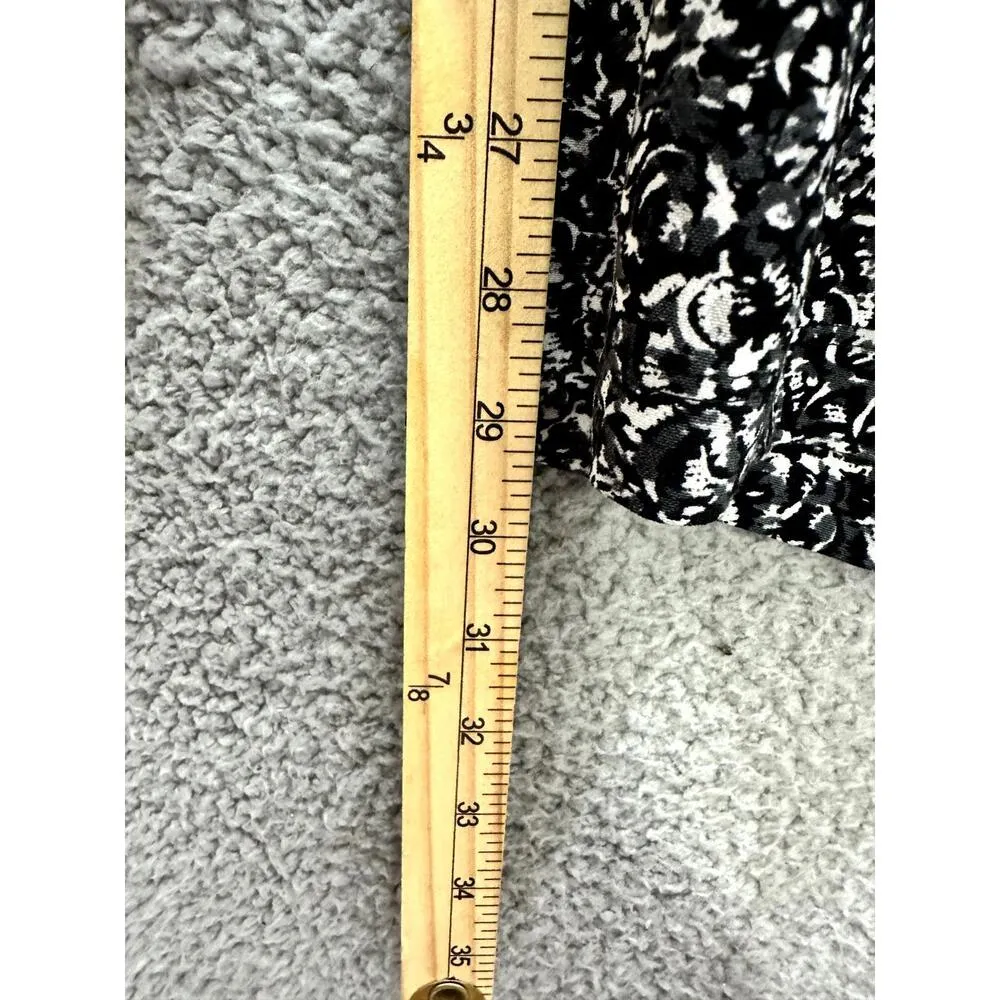 CJ Banks Pants Women 1X Black White Geometric Print Pull - Image 5