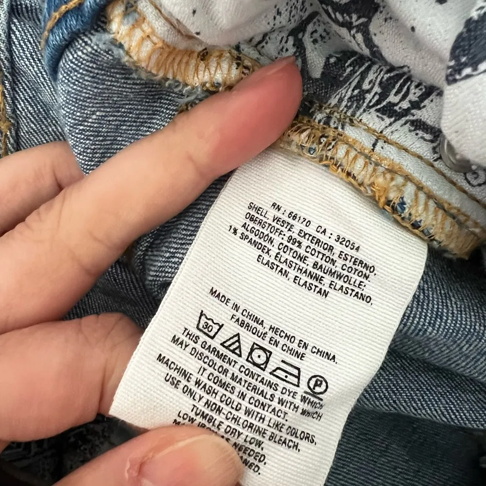 ANTHROPOLOGIE PILCRO Slim Straight Pom Pom Boho Denim Pants Sz 33 - Image 6