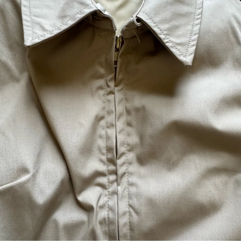 Vintage Creighton Stahl Insulated Windbreaker Jacket Women’s 8/10R Tan - Image 3