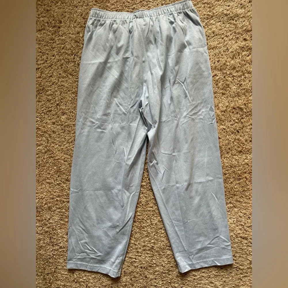 C.O. Petites Pants Size PxL Blue Pull On Stretch Cotton Blend - Image 6