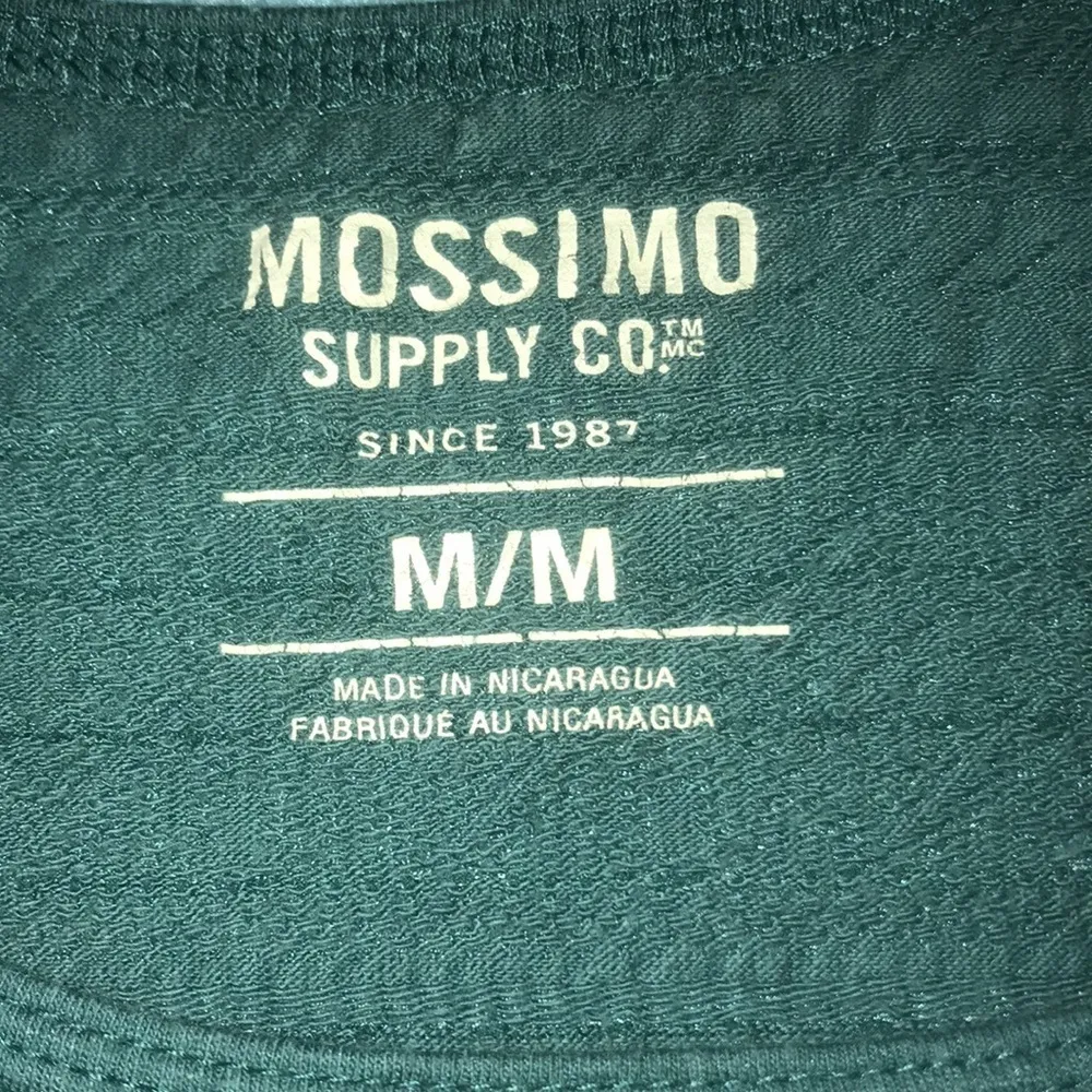 MOSSIMO textured stretchy green tank top size M Size M - Image 4