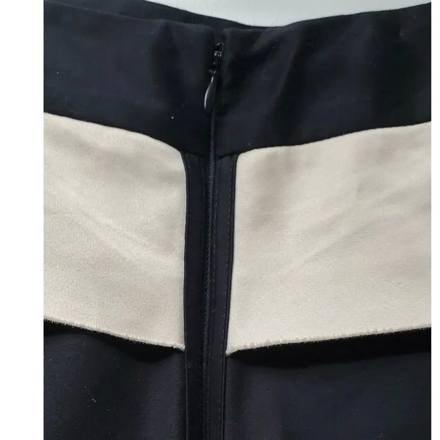 Gorgeous White House -Black Market Cotton Spandex Layered Pencil Skirt Size 10 - Image 3