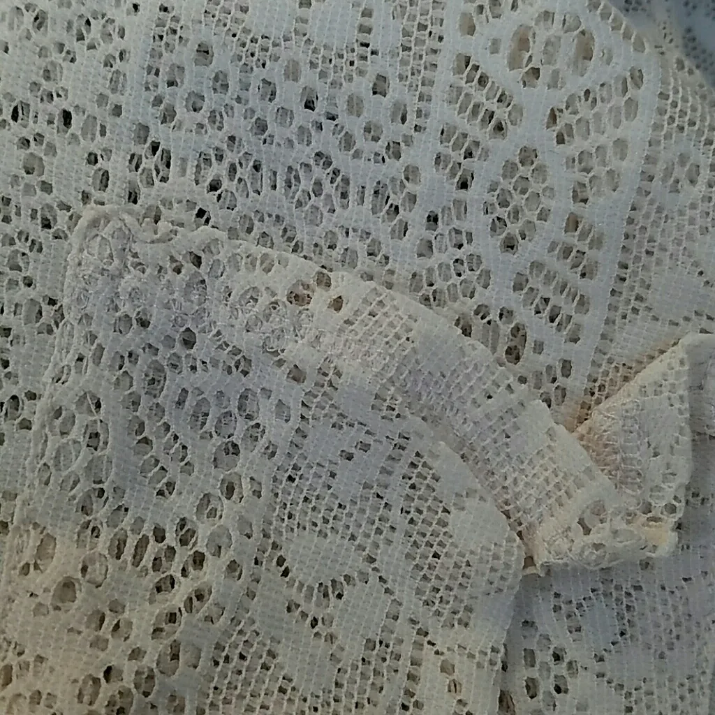 Kimchi Blue Lace Top Ecru Scoop Neck Pocket M - Image 7