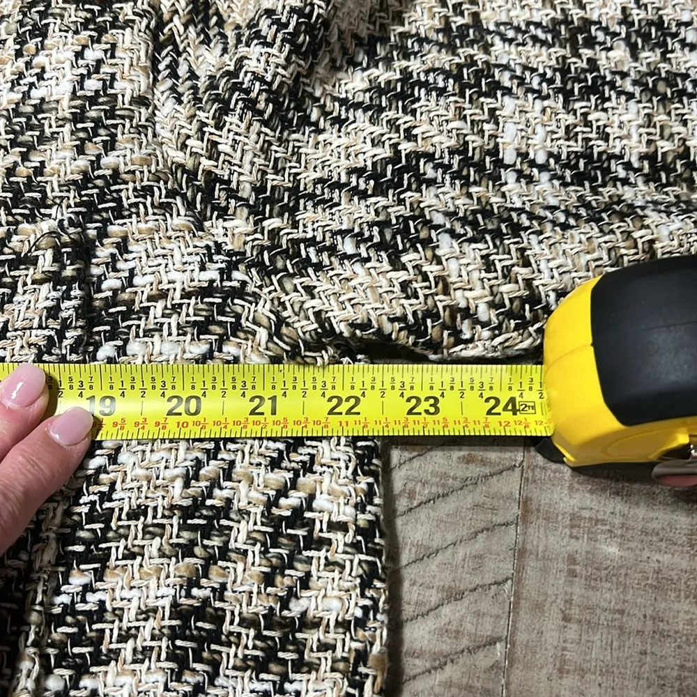 Zara patch pocket tweed textured overshirt / jacket LIKE NEW - Image 7