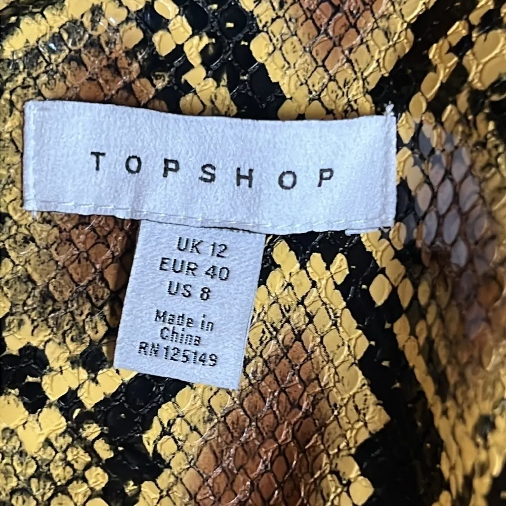 Topshop  Snake Embossed Car Coat - Image 9