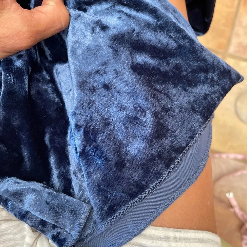 ZARA crushed velvet stretch bell bottoms - Image 6