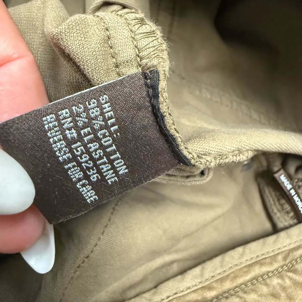 J.MClaughlin Women size 10 brown curdoroy mid Rise‎ stretch casual Pants - Image 9