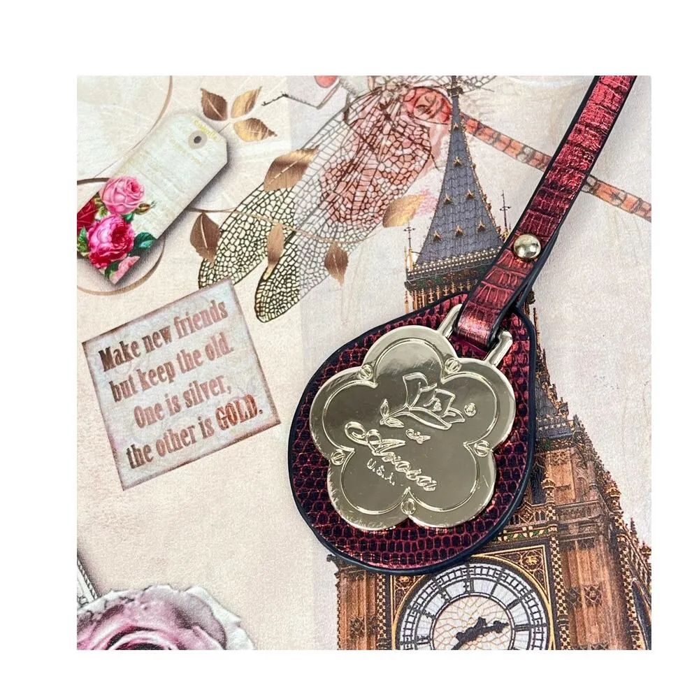 Arosa Crossbody Convertible HANDBAG 11x11 Purse Floral Bicycle London Clock NWOT - Image 9