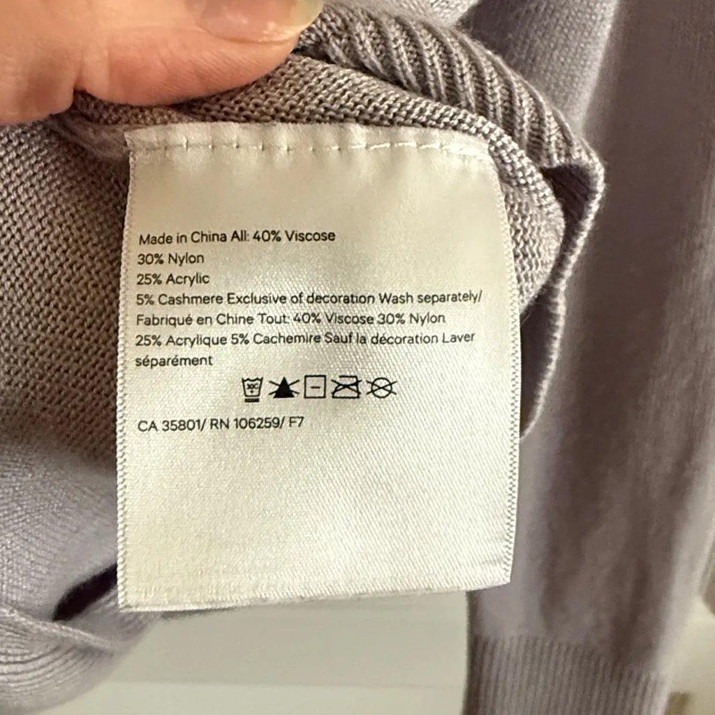 Lululemon Back to Balance Long Sleeve Sweater in 
Iced Iris Women’s Size 12 - Image 7