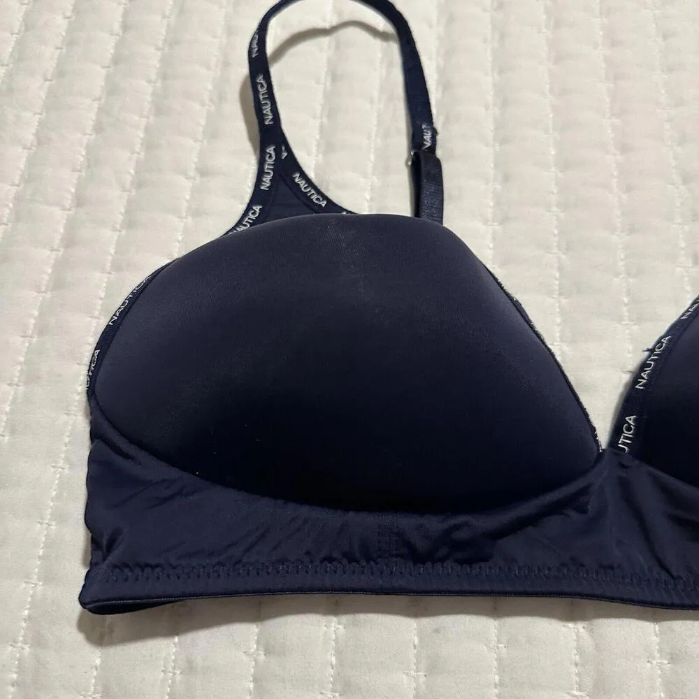 Nautica Blue Very Lightly Lined Wireless  Bra 36C - Image 5