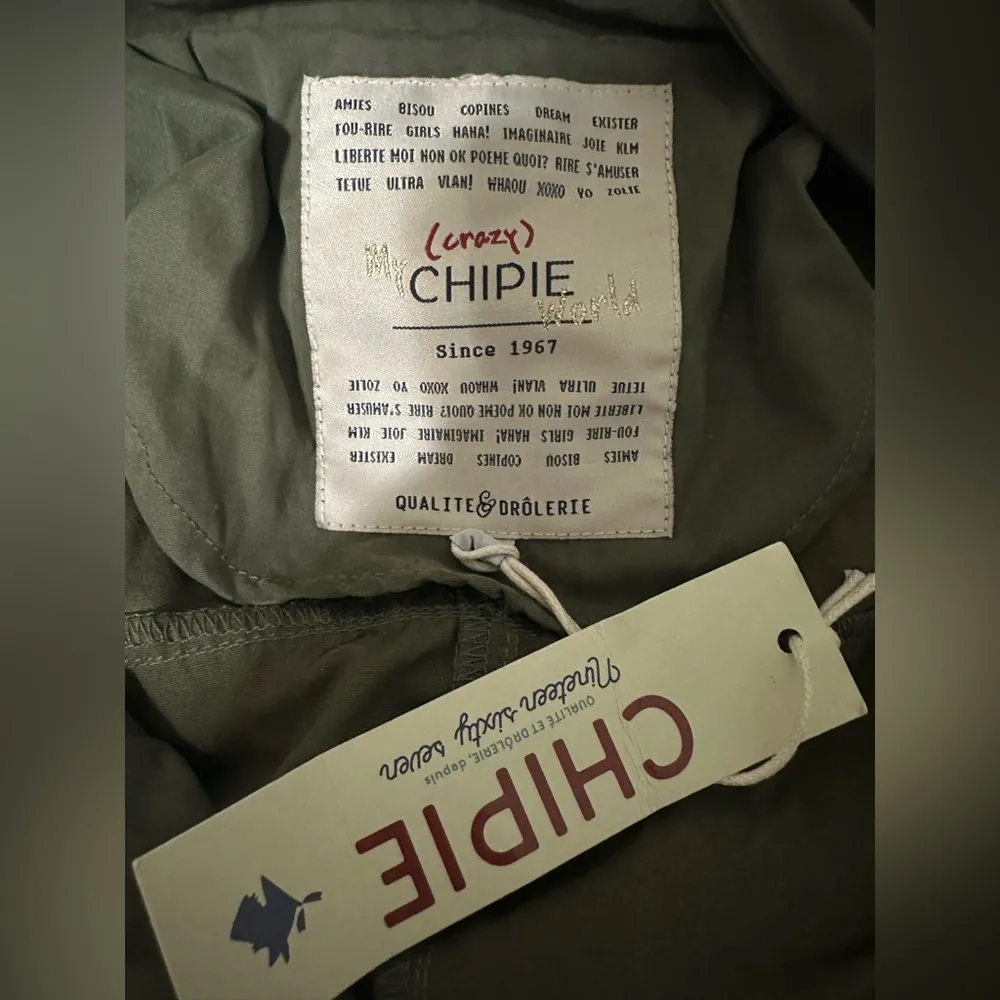 New with tags Chipie Fabille Girls' Coat Olive Hooded Jacket size 14 - Image 6