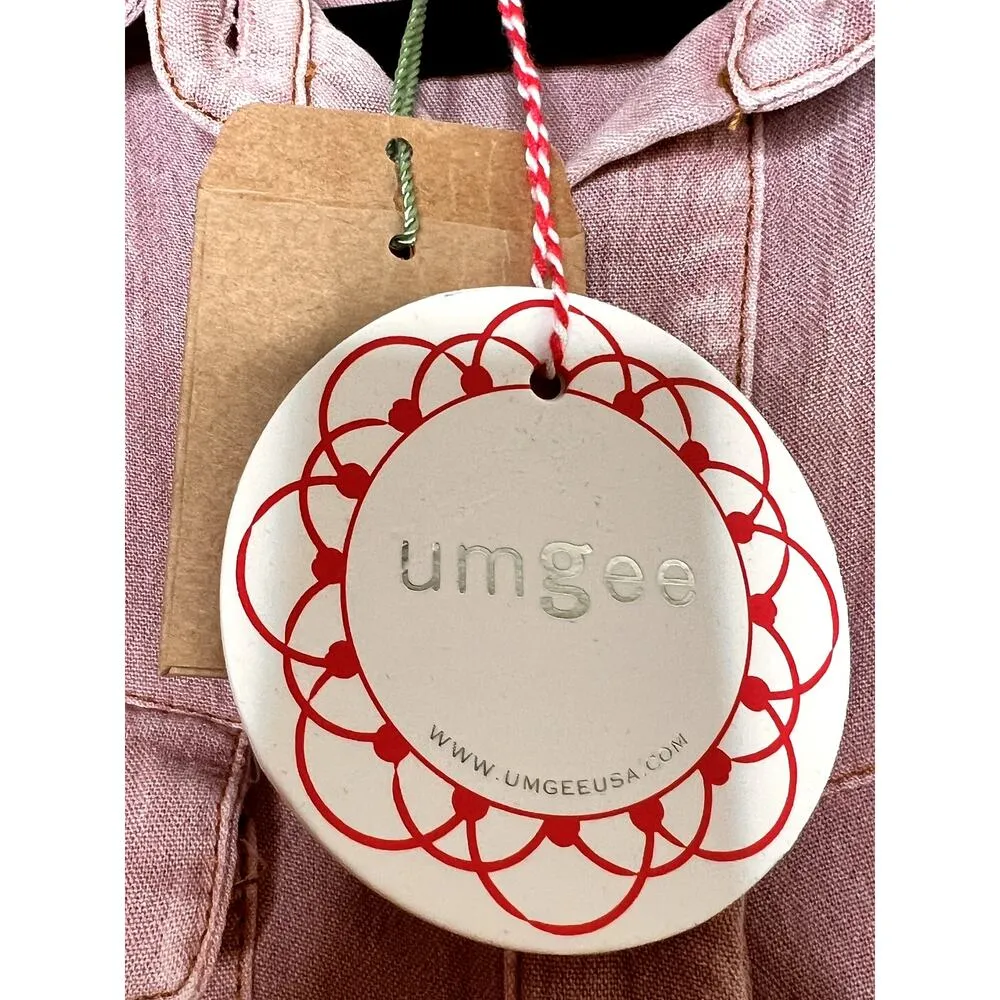 Umgee shirt dress size medium dusty purple tiered western, prariecore - Image 3