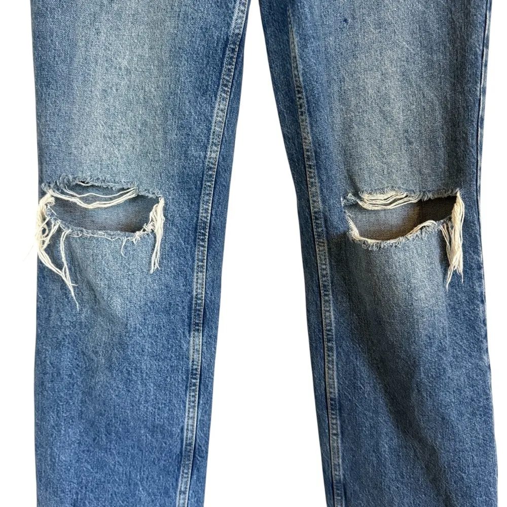 We The Free High Rise Distressed Jeans Button Fly Women’s Size 25 - Image 3
