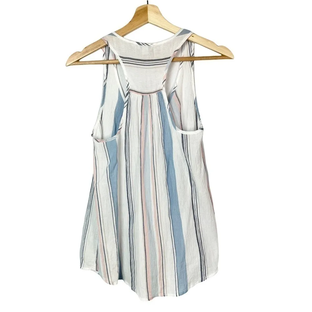 Splendid Pastel Stripe Scoop Neck Cotton Cami Tank Top S - Image 3
