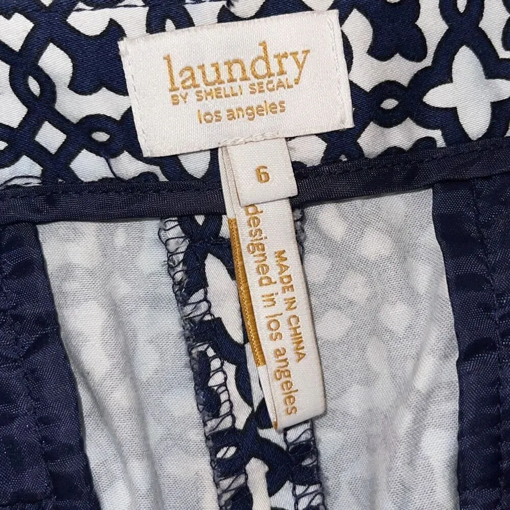 Laundry by Shelli Segal Womens Fleur De Lis‎ Flat Front Shorts Size 6 - Image 5