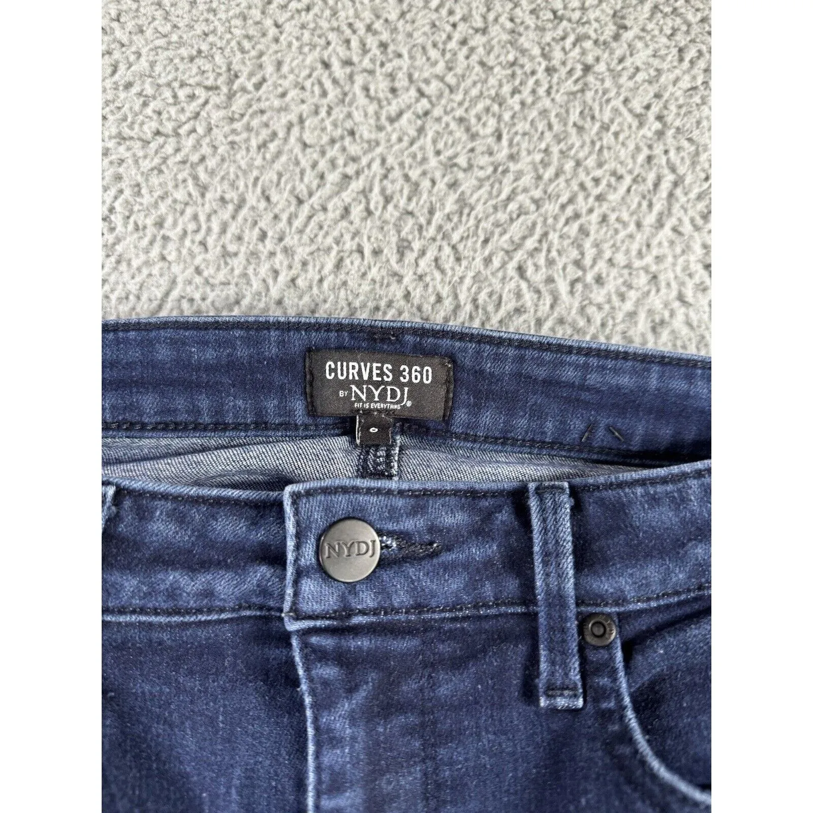 Nydj Jeans Women 6‎ Mid Rise Curves 360 Fit Is Everything Blue Denim Pants - Image 6