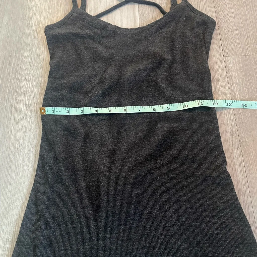 Chaser Ribbed Stretchy Mini Dress – Size Small (Charcoal Black) - Image 12