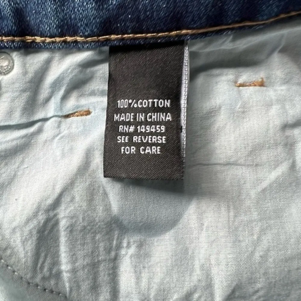 Prosperity Destroyed High Waist Wide Leg Denim Blue Jeans Size 30 NWT - Image 7