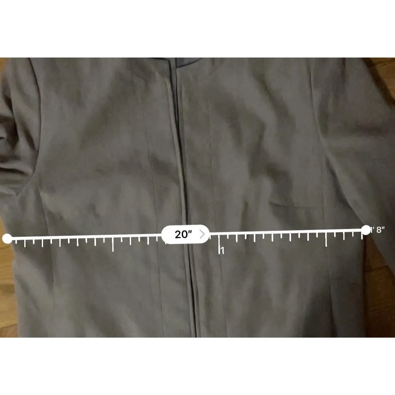 Dress Barn Jacket Size L Grey Suit Outer Long Sleeves Size 14 - Image 7